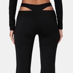 Lion cut out flared pants from adika